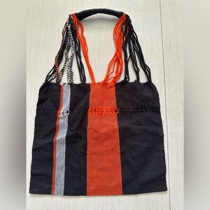 Stylish Black and Orange Women's Bag.